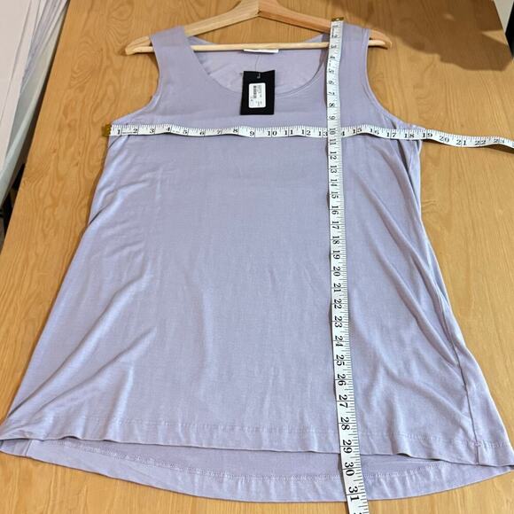 NWT bryn walker tank top lilac stretch micro modal made in USA MSRP $62 Size M - Picture 7 of 7
